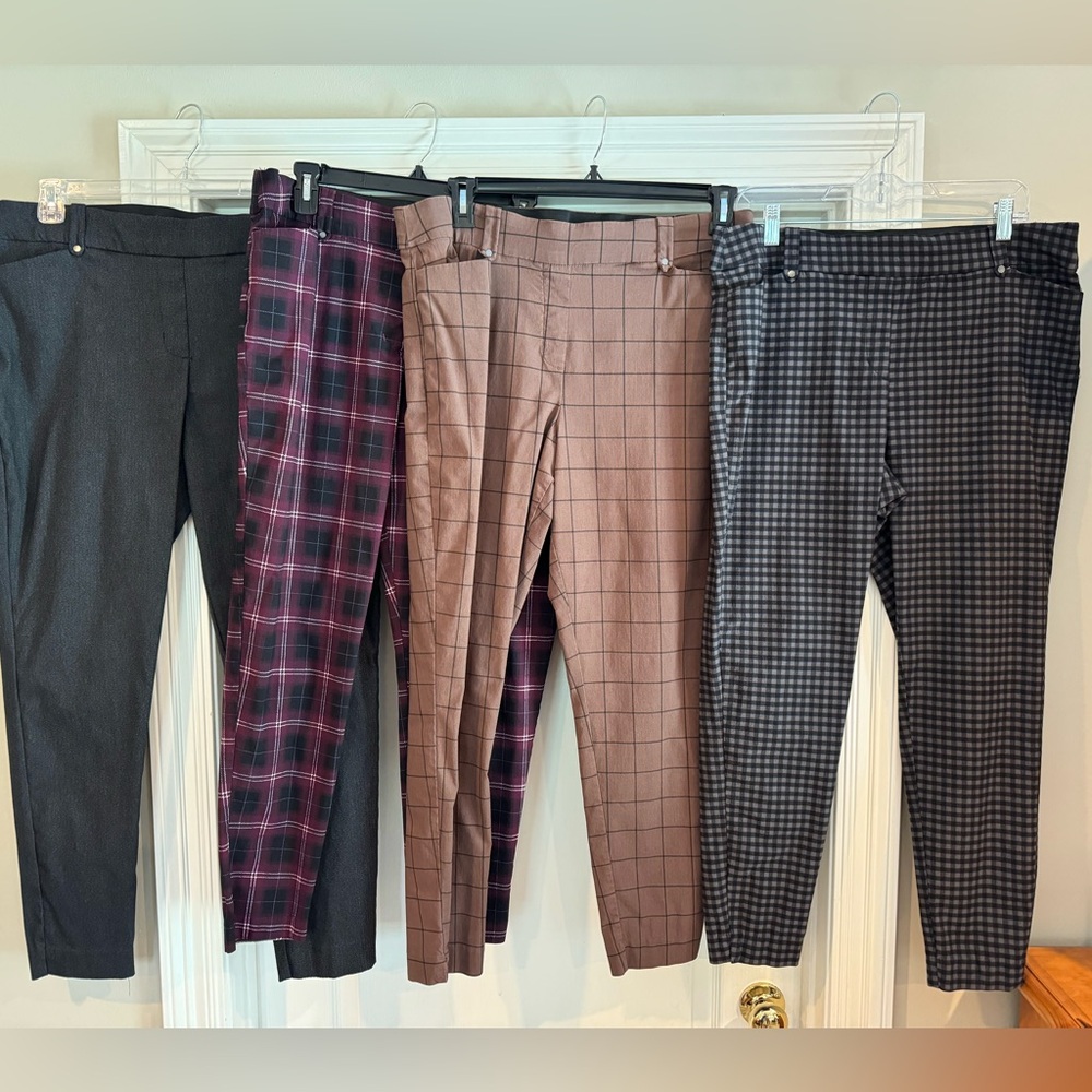 Lot (4 pair) Maurice Ankle Length Dress Pants XL Reg